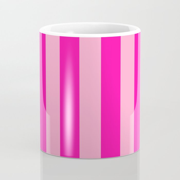 Pink Stripes Preppy Modern Coffee Mug Gallery Image 4