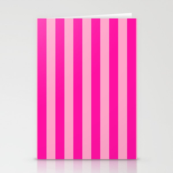 Pink Stripes Preppy Modern Stationery Card Gallery Image 2