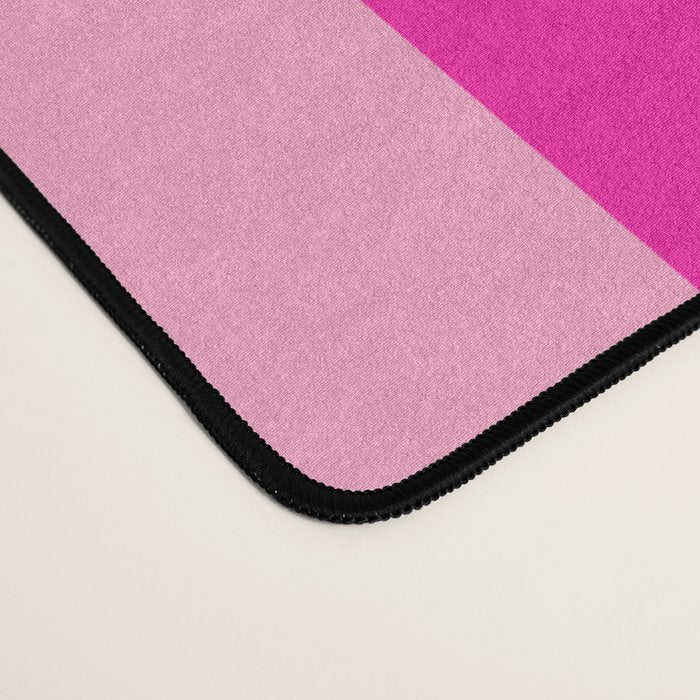 Pink Stripes Preppy Modern Desk Mat Gallery Image 4