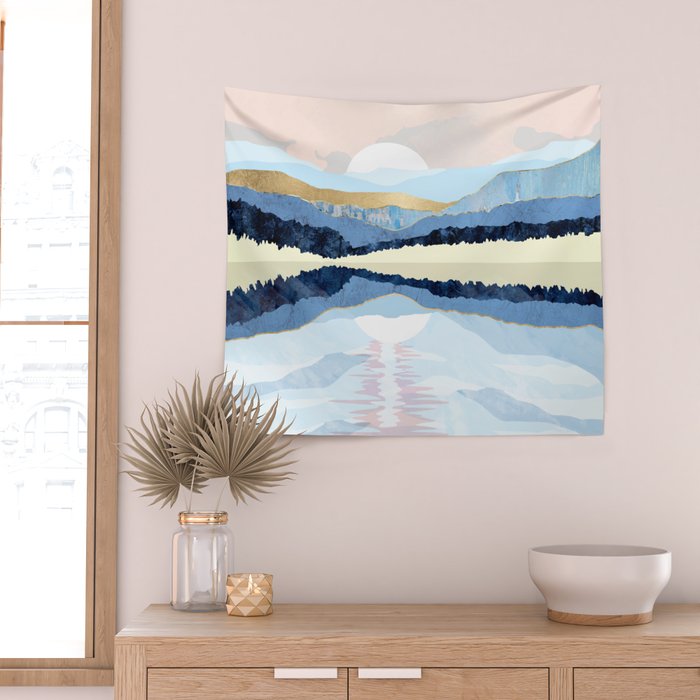 Winter Reflection Wall Tapestry Gallery Image 2