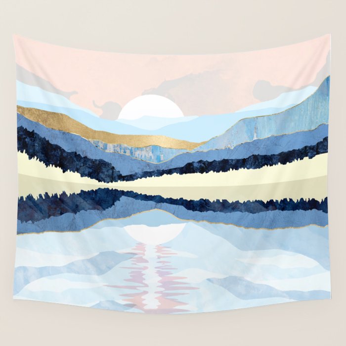 Winter Reflection Wall Tapestry Gallery Image 4