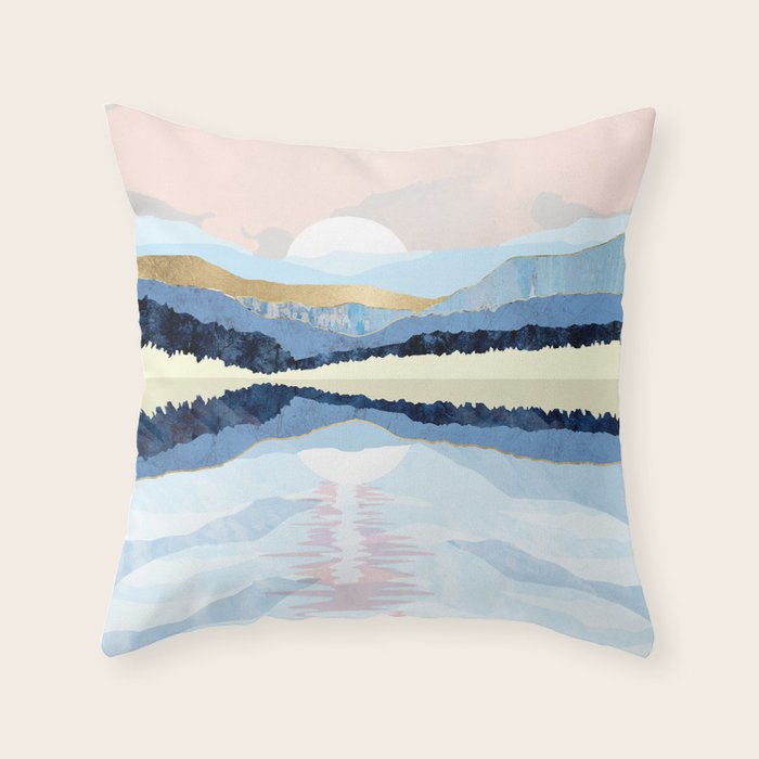 Winter Reflection Throw Pillow Gallery Image 1
