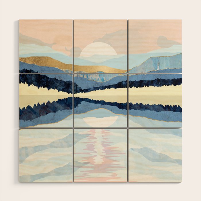 Winter Reflection Wood Wall Art Gallery Image 1