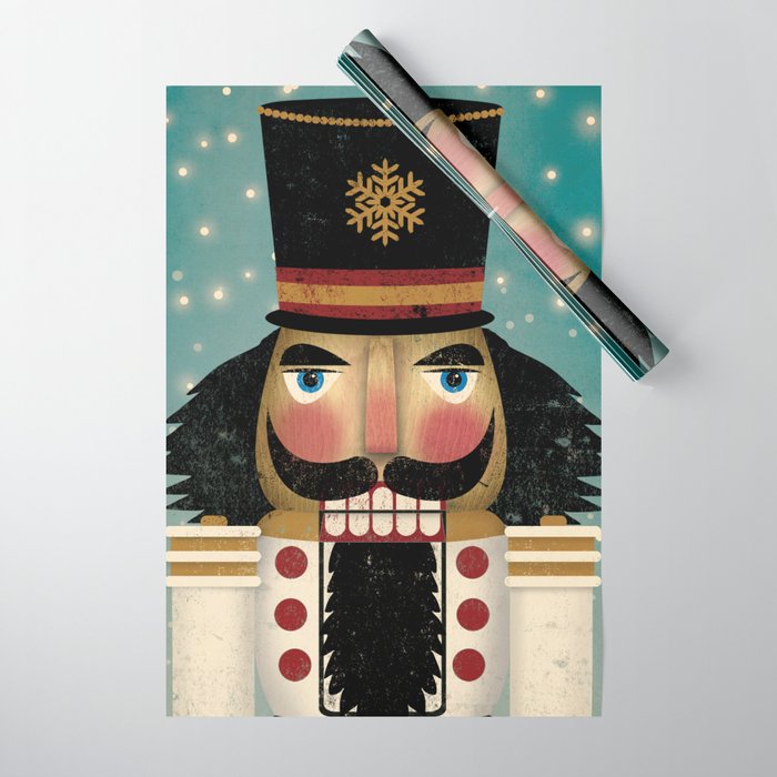 Christmas Nutcracker 21W Wrapping Paper Gallery Image 1