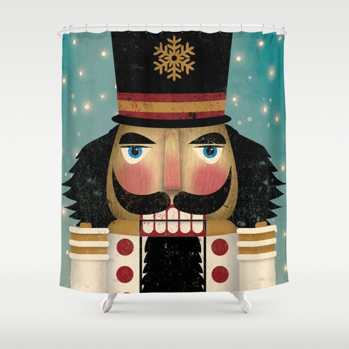 Christmas Nutcracker 21W Shower Curtain Gallery Image 1