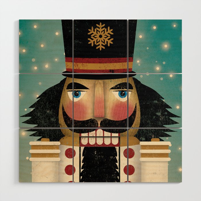 Christmas Nutcracker 21W Wood Wall Art Gallery Image 1