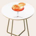 Cocktails. Aperol Spritz. Watercolor Painting. Side Table Gallery Image 2