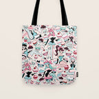 Cupcake Dolls Pattern Tote Bag Gallery Image 1