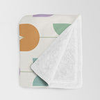 Spring Tulips X Rainbow Mid Century Flowers Throw Blanket Gallery Image 3