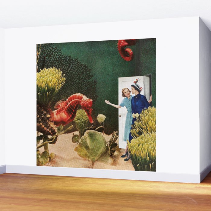 Under the Sea // Seahorses Wall Mural Gallery Image 2
