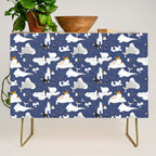 Arctic animals floating on icebergs Credenza Gallery Image 1