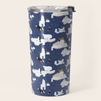 Arctic animals floating on icebergs Travel Mug Gallery Image 2