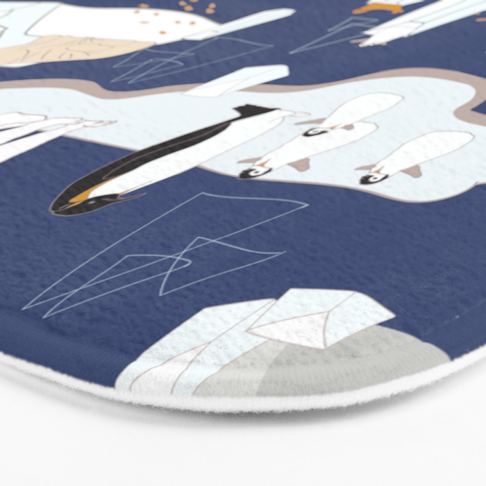 Arctic animals floating on icebergs Bath Mat Gallery Image 3