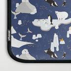 Arctic animals floating on icebergs Laptop Sleeve Gallery Image 3