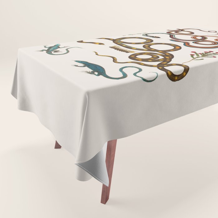 Albertus Seba Snakes And Lizards Tablecloth Gallery Image 1