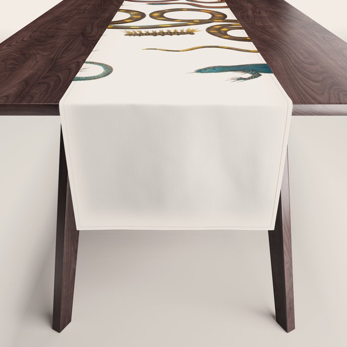 Albertus Seba Snakes And Lizards Table Runner Gallery Image 1
