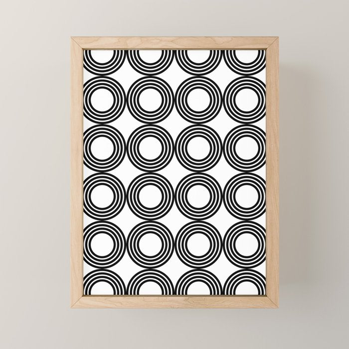 Geometric Pattern 02A Mini Art Print Gallery Image 1