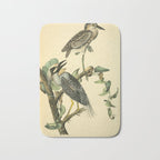 Yellow-crowned night heron by John Hames Audubon, 1840 (benefitting The Audubon Society) Bath Mat Gallery Image 1