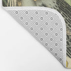 Yellow-crowned night heron by John Hames Audubon, 1840 (benefitting The Audubon Society) Bath Mat Gallery Image 2
