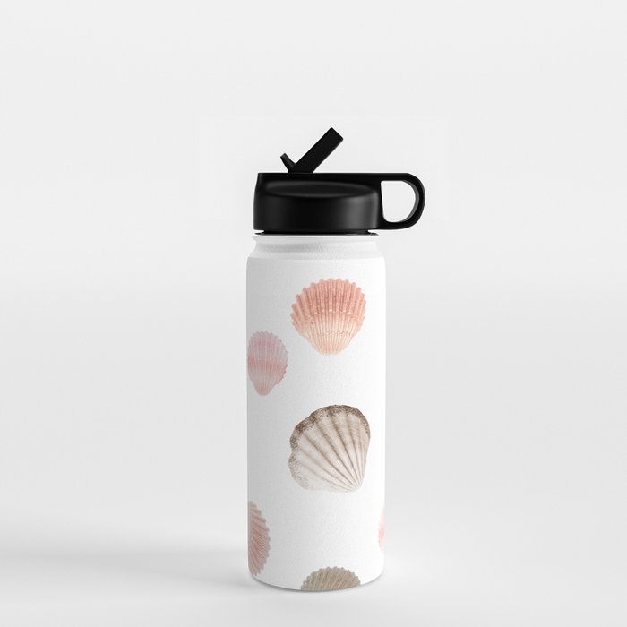MERMAID SHELLS - CORAL ROSEGOLD Water Bottle Gallery Image 1