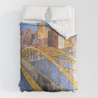 Pittsburgh Fort Pitt and Downtown Comforter Gallery Image 6
