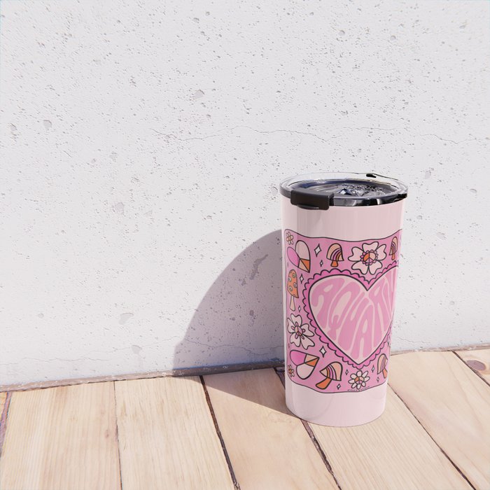Aquarius Heart Travel Mug Gallery Image 4