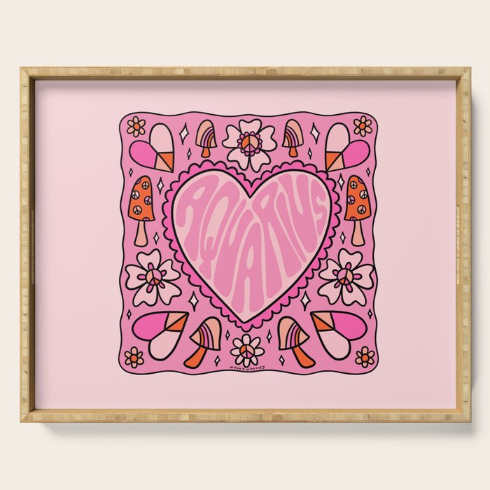 Aquarius Heart Serving Tray Gallery Image 1