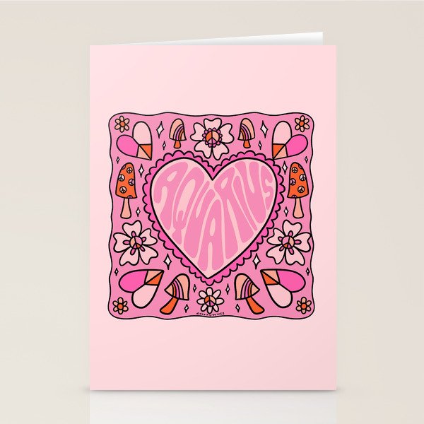 Aquarius Heart Stationery Card Gallery Image 1