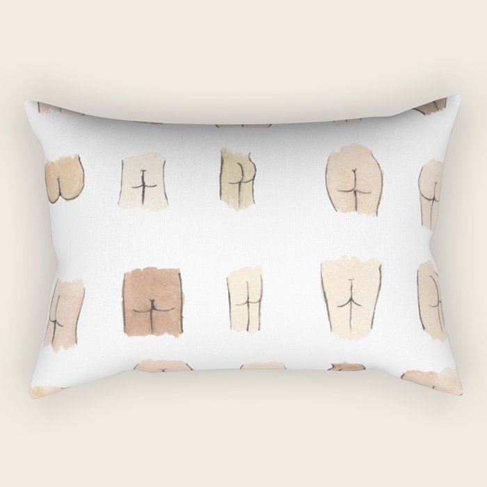 Butts Rectangular Pillow Gallery Image 1