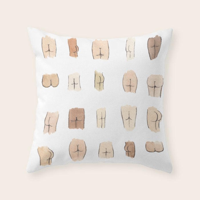 Butts Throw Pillow Gallery Image 6