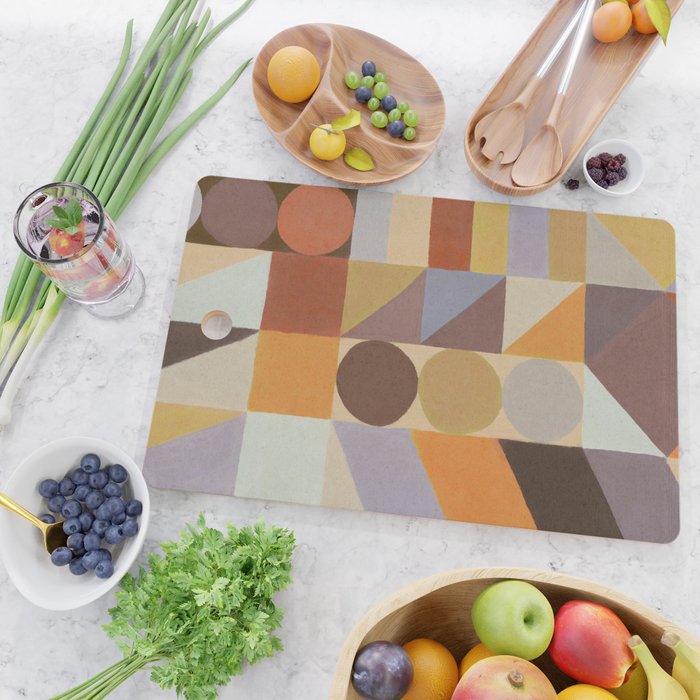 Geometric Shapes & Colors #1 Cutting Board Gallery Image 2