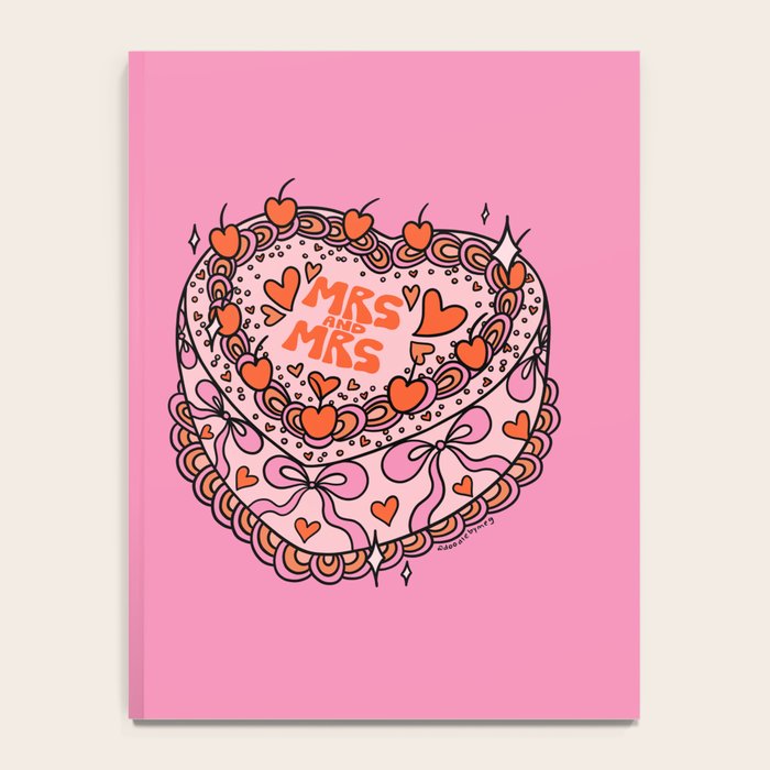 Mrs. and Mrs. Cake Notebook Gallery Image 4