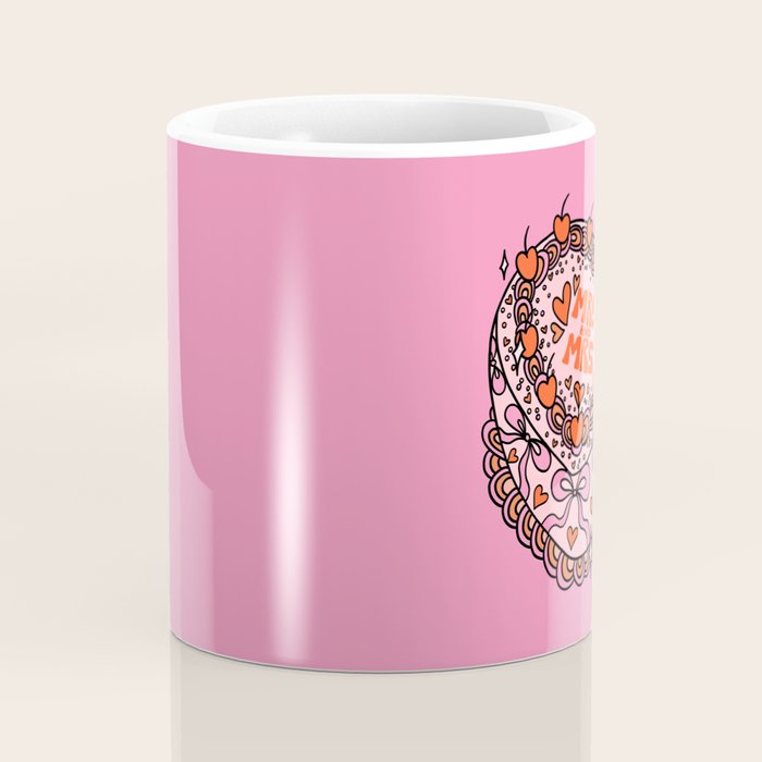 Mrs. and Mrs. Cake Coffee Mug Gallery Image 4
