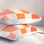 Mid Mod Rainbow Check pattern Pillow Sham Gallery Image 3