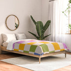 Mid Mod Rainbow Check pattern Comforter Gallery Image 2