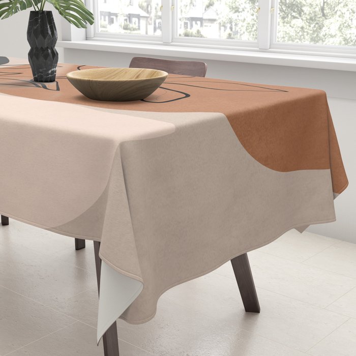 Abstract Minimal Plant 1 Tablecloth Gallery Image 3