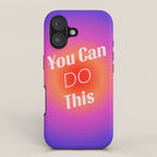 You Can Do This - Gradient Inspirational Quotes iPhone Case Gallery Image 1