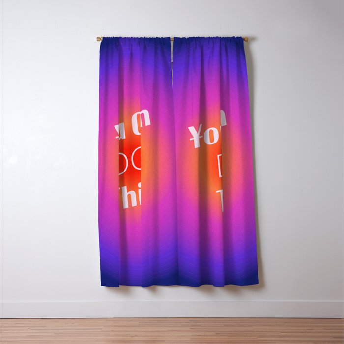 You Can Do This - Gradient Inspirational Quotes Window Curtain Gallery Image 3