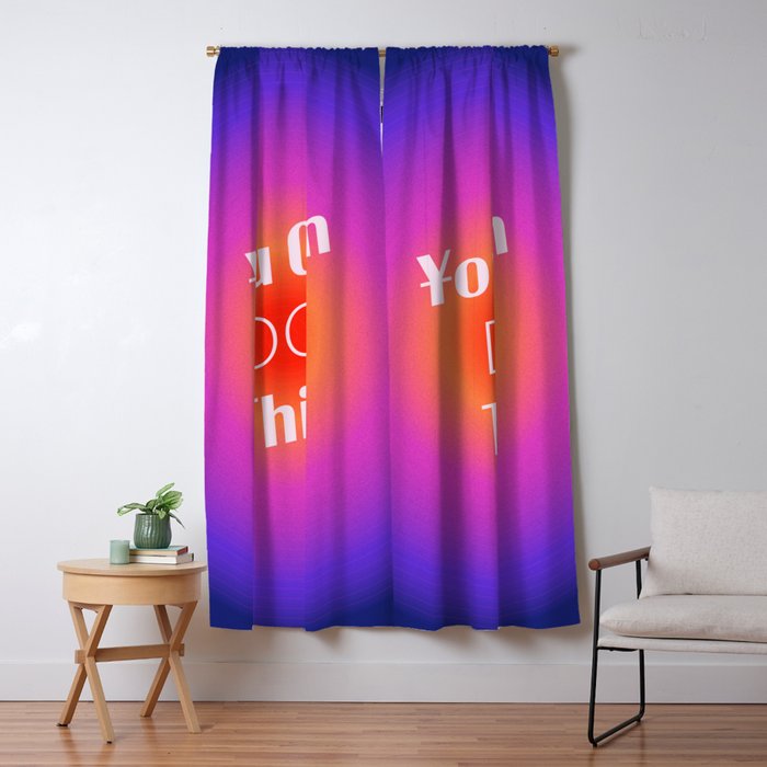 You Can Do This - Gradient Inspirational Quotes Window Curtain Gallery Image 1