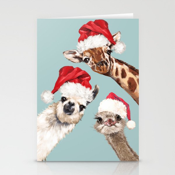 Christmas Animals Gang Stationery Card Gallery Image 1