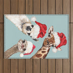 Christmas Animals Gang Outdoor Rug Gallery Image 1