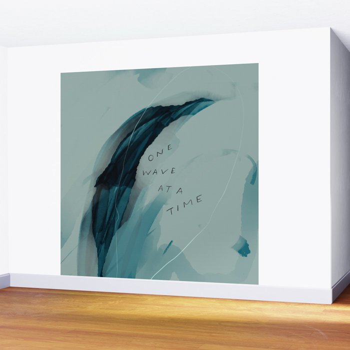 "One Wave At A Time" Wall Mural Gallery Image 2