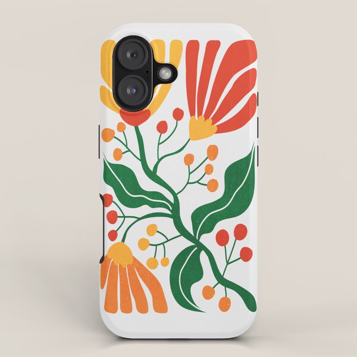 Cinnabar & Supernova: Les Fleurs | Flower Market 03 iPhone Case Gallery Image 1
