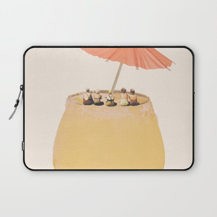 Holiday in a glass 2 Laptop Sleeve Gallery Image 1