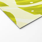 Lime Green Monstera Leaves Light Background #decor #society6 #buyart Welcome Mat Gallery Image 2