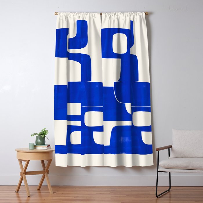 Modern Abstract Shapes 102 Window Curtain Gallery Image 1