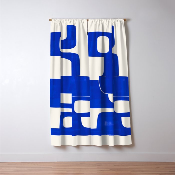 Modern Abstract Shapes 102 Window Curtain Gallery Image 3