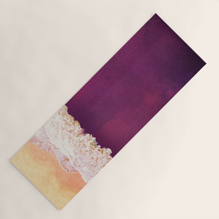 Maroon Ocean Yoga Mat Gallery Image 1