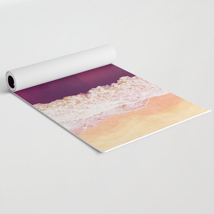 Maroon Ocean Yoga Mat Gallery Image 2