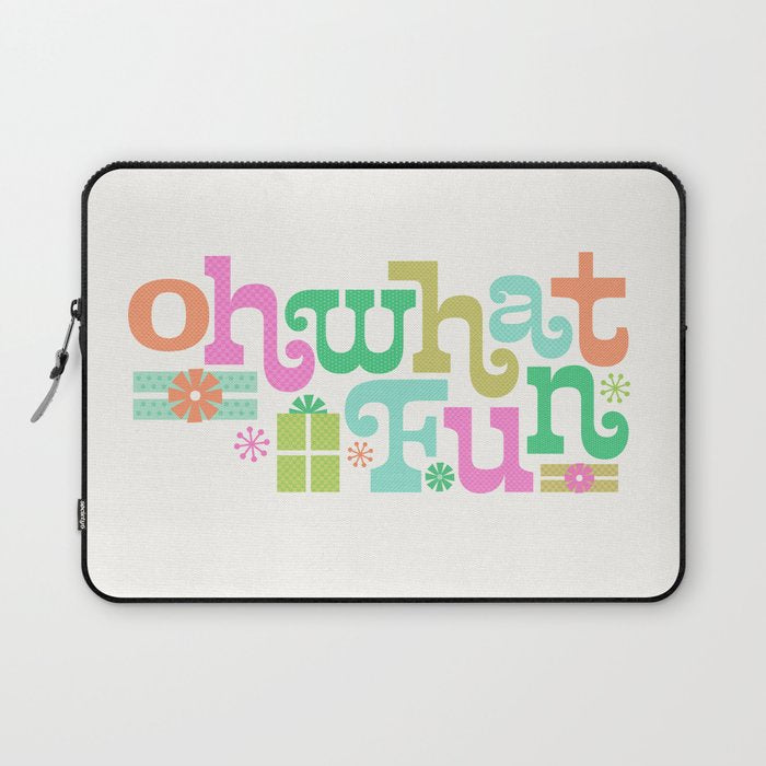 Oh What Fun Laptop Sleeve Gallery Image 1